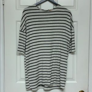 Urban Outfitters White Black Striped Dress Size S